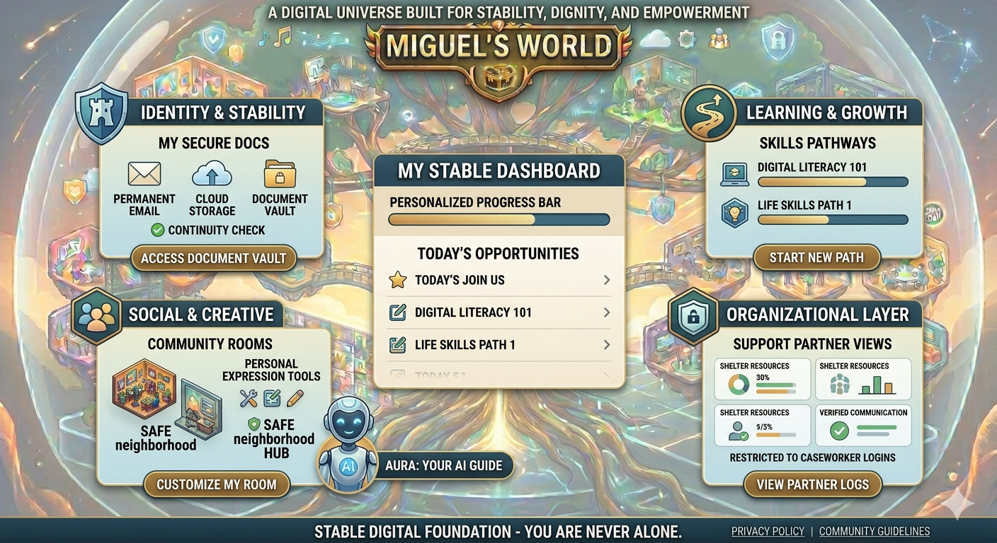 Miguels World Logo
